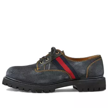 Кроссовки denim derby shoes 'navy' Gucci, синий