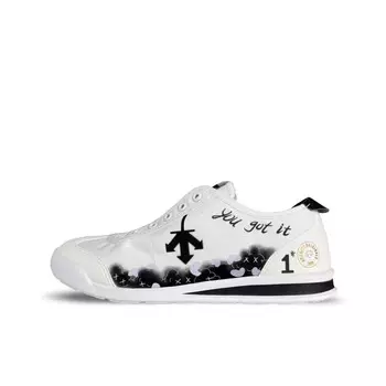 Кроссовки DESCENTE Chron Skateboarding Shoes Unisex Low-top Black/White, черный/белый