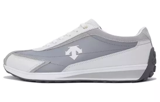 Кроссовки DESCENTE Cron Racer Skateboarding Shoes Unisex Low-top Gray/White, серый/белый