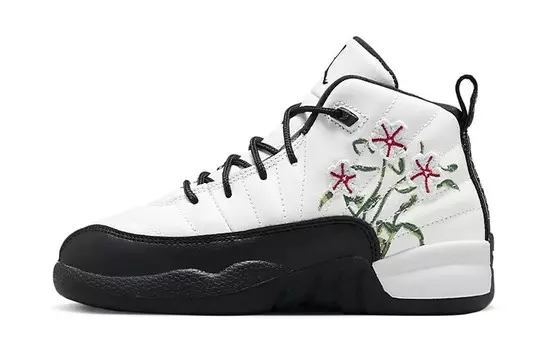 Кроссовки детские Air Jordan 12 Retro Ps 'Floral', белый