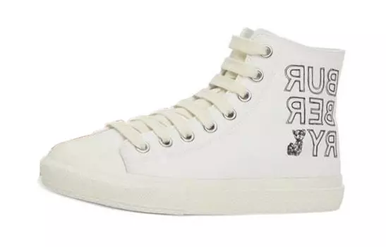 Кроссовки детские Burberry PS High-top, белый