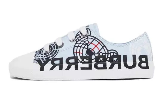 Кроссовки детские Burberry, синий / белый