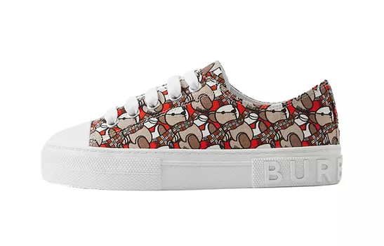 Кроссовки детские Burberry Skateboarding, оранжевый