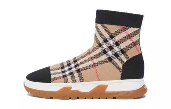 Кроссовки детские Burberry Union Sock, бежевый