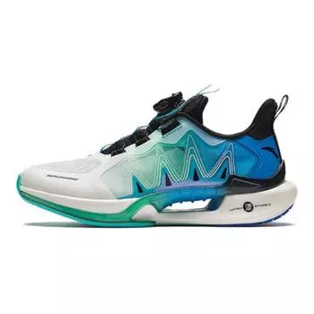 Кроссовки детские Chasing Wind 6.0 GS Low-top ANTA белые/подводно-синие/черные Anta Kids, синий