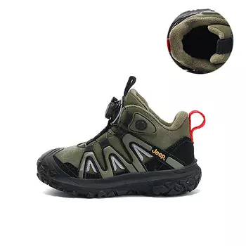 Кроссовки детские детские Mid-top черные Jeep, зеленый