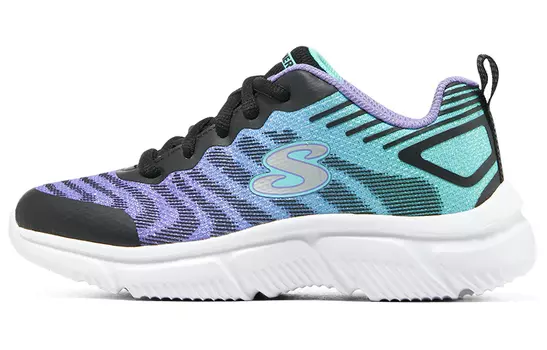 Кроссовки детские для девочек GS Low-top черные/фиолетовые Skechers, фиолетовый