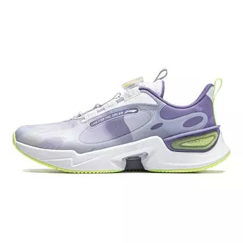 Кроссовки детские Dragonfly Leap GS Low-top серо-фиолетовые Lining Young, фиолетовый
