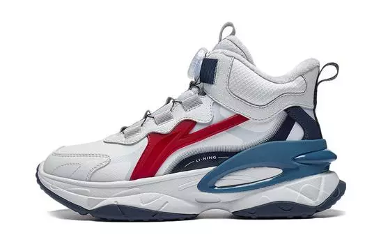 Кроссовки детские Fireworks 2.0 GS Mid-top светло-серые Lining Young, светло-серый