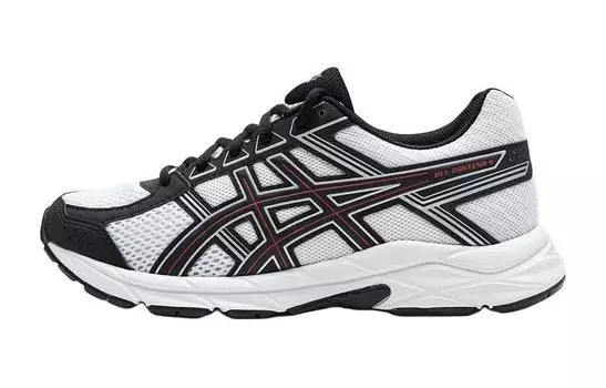 Кроссовки детские Gel-Contend 4 GS Low-top белые/черные Asics, белый/черный