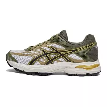 Кроссовки детские Gel-Flux 4 GS Low-top серые/зеленые Asics, серый/желтый