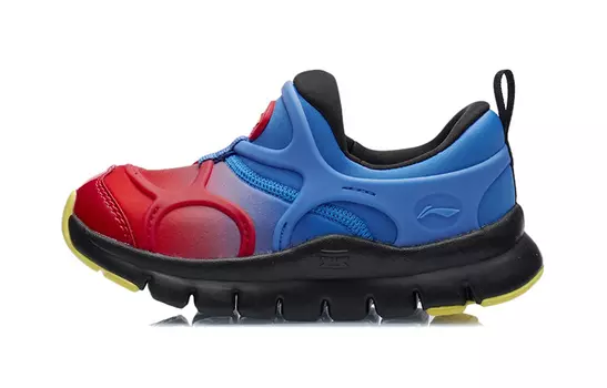 Кроссовки детские из коллекции Sports Life PS Low-top цвета кобальтово-синий/киноварь-красный Lining Young