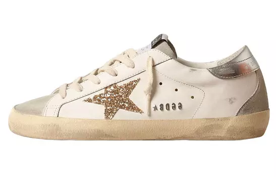 Кроссовки детские кожаные May Golden Goose, белый
