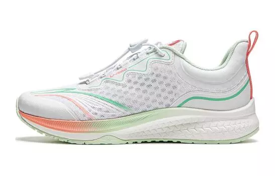 Кроссовки детские Light Leap 1.0 GS Low-top белые/светло-зеленые Lining Young, белый/светло-зеленый