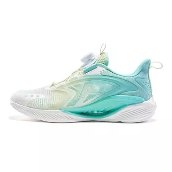 Кроссовки детские Qing Feng 5.0 GS Low-top белые/зеленые Xtep, зеленый