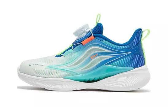 Кроссовки детские Qing Feng 5.0 PS Low-top Sail White/Prussian Blue Xtep, белый