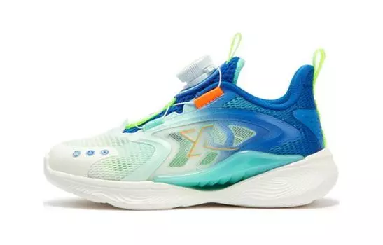 Кроссовки детские Qing Feng 5.0 PS Low-top Sail White/Prussian Blue Xtep, белый