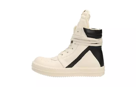 Кроссовки детские Rick Owens PS High-top, белый / черный