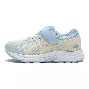 Кроссовки детские RUNNING KIDS CONTEND Series детские низкие белые/зеленые/синие Asics, белый/зеленый/синий