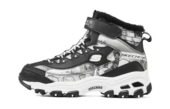 Кроссовки детские серии D"LITES GS High-top, черные/белые Skechers
