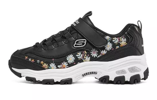 Кроссовки детские серии D"LITES GS Low-top черного цвета Skechers