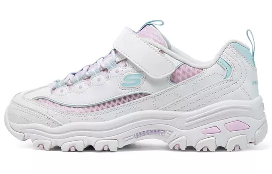 Кроссовки детские серии D"LITES GS Low-top белые/розовые Skechers