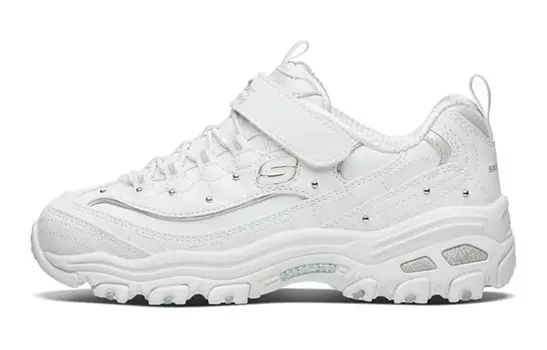Кроссовки детские серии D"LITES GS Low-top белые/серебристые Skechers