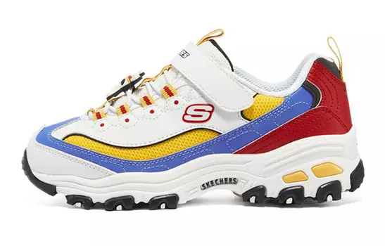 Кроссовки детские серии D"LITES GS Low-top Белый/Красный/Желтый/Синий Skechers