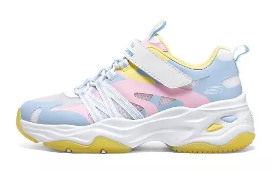 Кроссовки детские серии D"LITES GS Low-top Белый/Королевский/Желтый Skechers