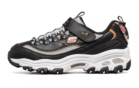 Кроссовки детские серии D"LITES GS Low-top черные/золотые Skechers