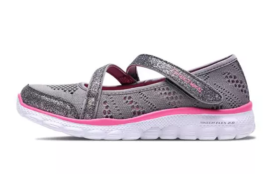 Кроссовки детские Skech Flex 2 GS Low-top серые/розовые Skechers