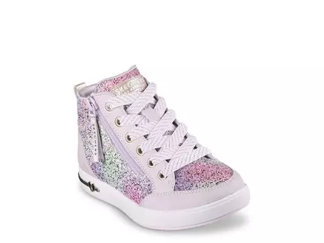 Кроссовки детские Skechers Shoutouts 2.0 Glitter Steps, белый / фиолетовый