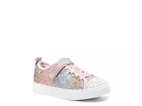 Кроссовки детские Skechers Twinkle Toes Sparks, розовое золото / серебряный