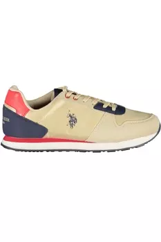 Кроссовки детские U.S. Polo Assn., бежевый / синий / красный