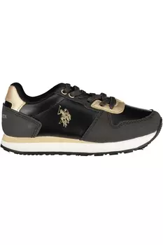 Кроссовки детские U.S. Polo Assn., черный / золотой