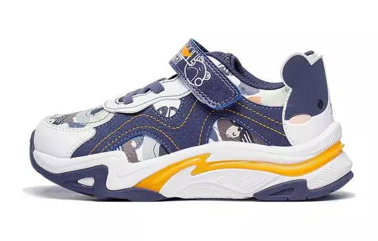 Кроссовки детские Yunchuan Kids Low-top белые/синие Lining Young, белый/синий