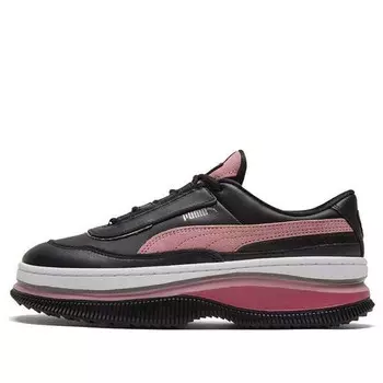 Кроссовки deva mixed metallic white/black/pink casual platform sneakers Puma, черный