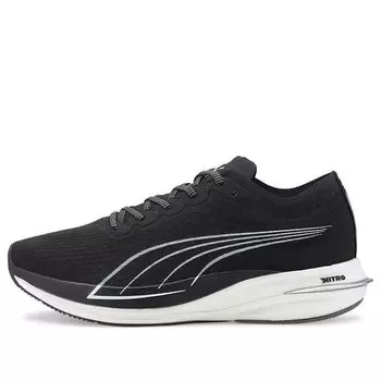 Кроссовки deviate nitro 'black white' Puma, черный
