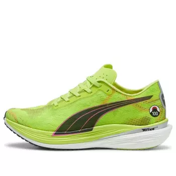 Кроссовки deviate nitro elite 2 ekiden 'neon green' Puma, зеленый
