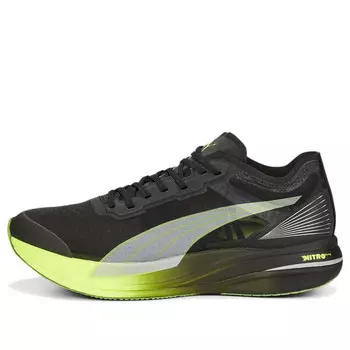 Кроссовки deviate nitro elite carbon 'black green' Puma, черный