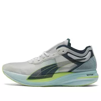 Кроссовки deviate nitro elite 'white dark slate' Puma, серый