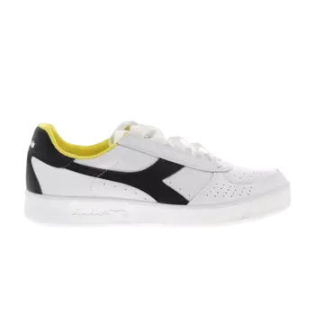 Кроссовки Diadora B.Elite 80s in the UK Pack - White Cyber Yellow, белый