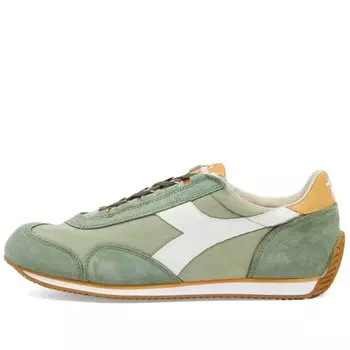 Кроссовки Diadora Equipe H Canvas Stone Wash, светло-зеленый/белый