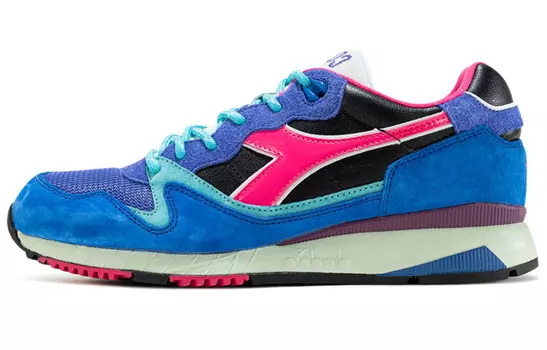 Кроссовки diadora V7000 COSTS Coral Pink, синий/черный