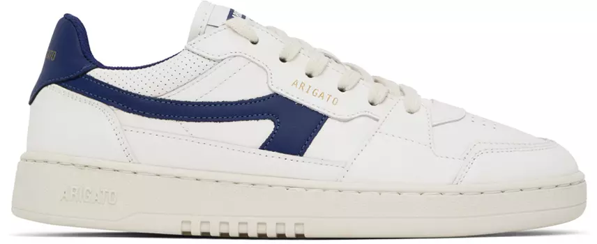 Кроссовки Dice-A белого и темно-синего цветов Axel Arigato