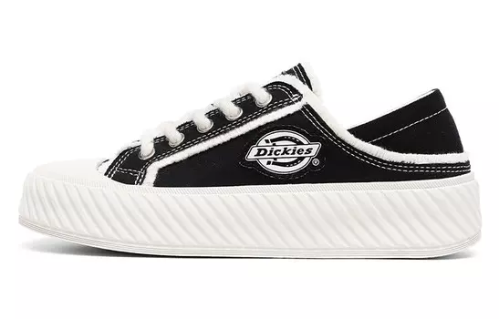 Кроссовки Dickies 100th Anniversary Skateboarding Shoes Unisex Low-top Black/White, черный/белый