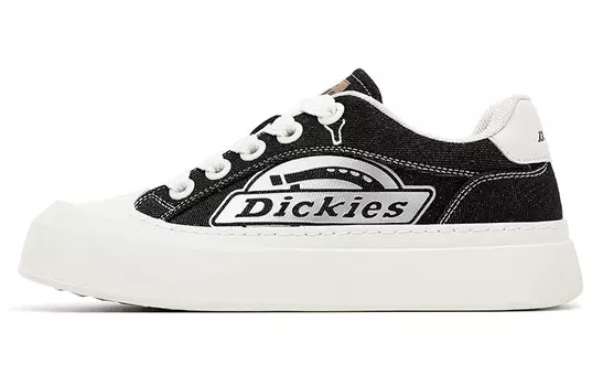 Кроссовки Dickies Skateboarding Shoes Men Low-top Navy Blue/black/beige, черный