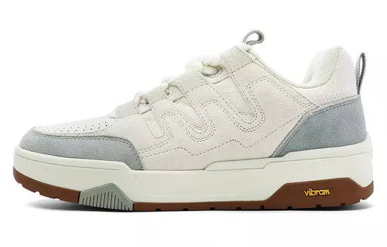 Кроссовки Dickies Skateboarding Shoes Men Low-top White/Gray, белый/серый