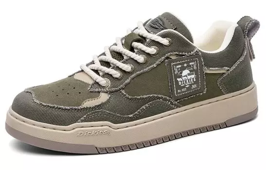 Кроссовки Dickies Skateboarding Shoes Men Low-top Army Green, хаки