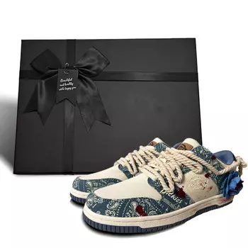 Кроссовки Dickies Skateboarding Shoes Men Low-top Navy Blue, темно-синий